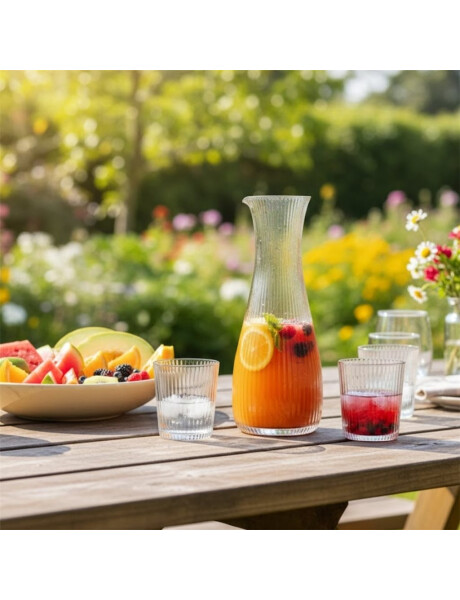 DECANTER VIDRIO 1.7L INCOLORO ACANALADO DECANTER VIDRIO 1.7L INCOLORO ACANALADO