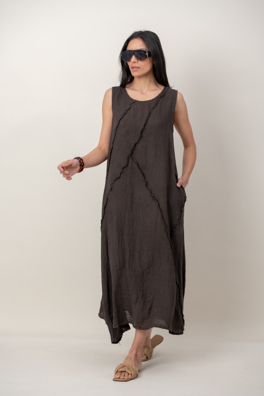 VESTIDO TIALLI Chocolate