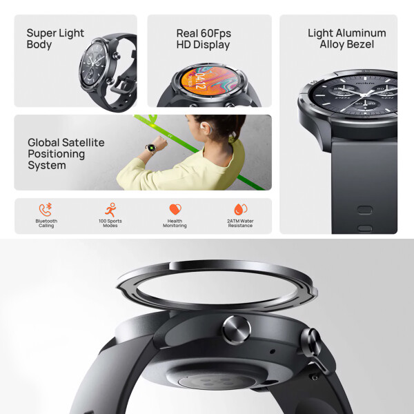 Smartwatch Mibro A3 Mocha By Xiaomi (xpaw022) NEGRO