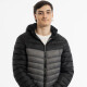 Campera Puffer Combi Grey