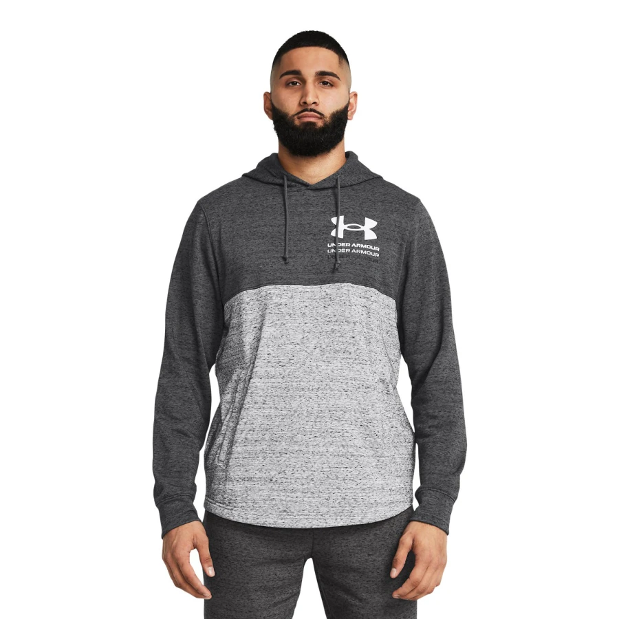 Buzo de Hombre Under Armour Rival Negro - Gris