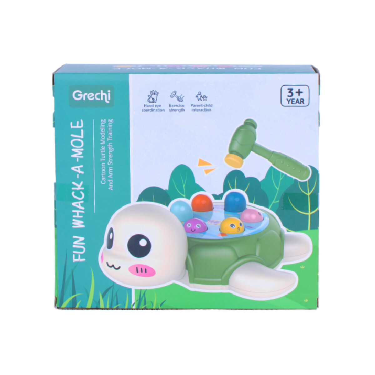 3X2 OUTLET Juego Didáctico Golpe Tortuga c/martillo - 3x2 Outlet Juego Didáctico Golpe Tortuga C/martillo 