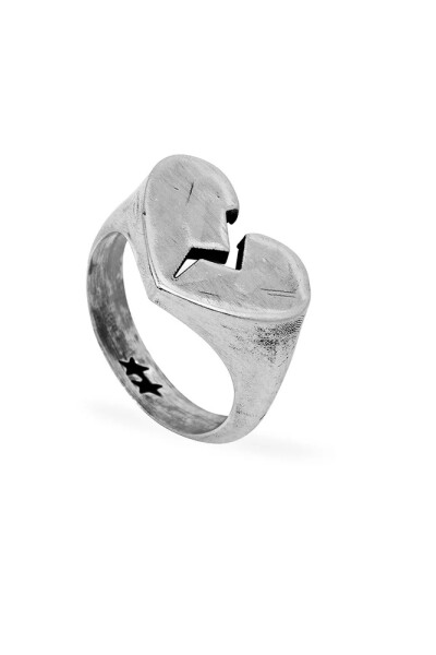 Broken Heart Ring Plata