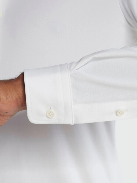 Hugo Boss -Camisa manga larga slim fit, P-ROAN-KENT Blanco