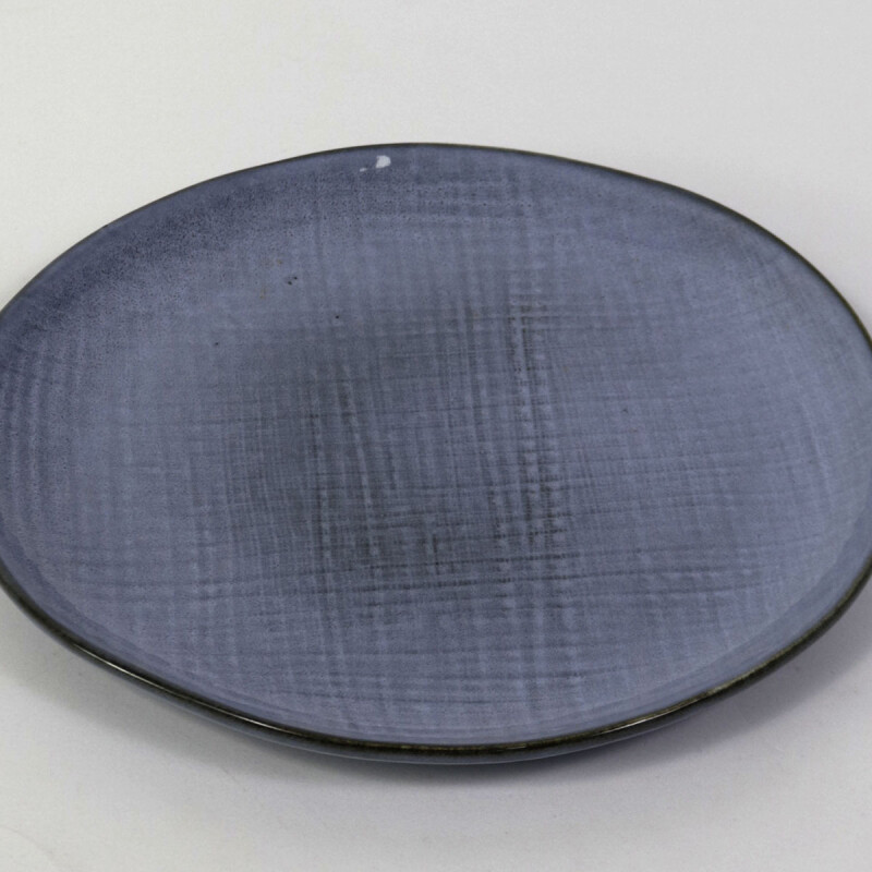 PLATO PLAYO CERAMICA AZUL CL COMB 26.5CM Unica
