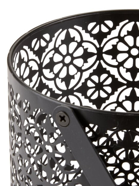 Portavelas HEIMIR Ø15xH20 cm negro Portavelas HEIMIR Ø15xH20 cm negro