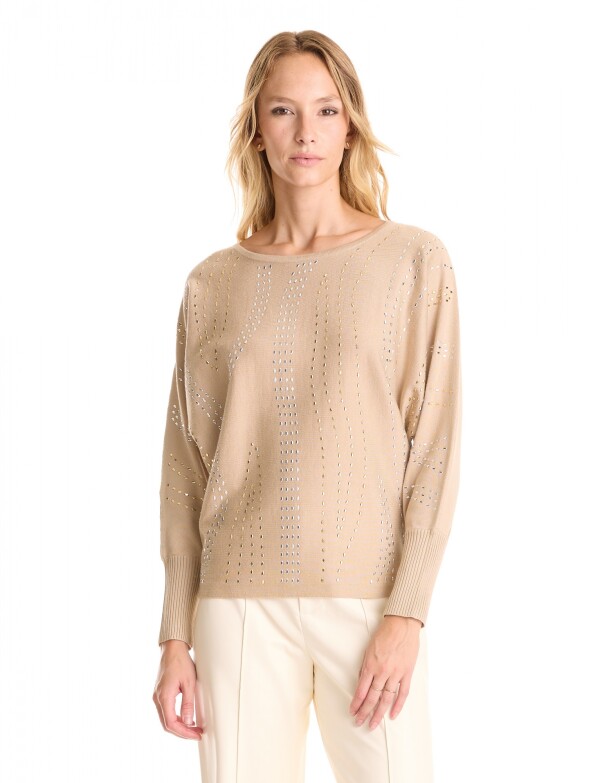 Buzo Dolman Tachas BEIGE