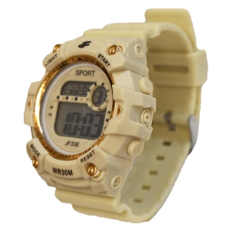 Reloj Deportivo Unisex de Pulsera Waterproof Pantalla Luz Beige