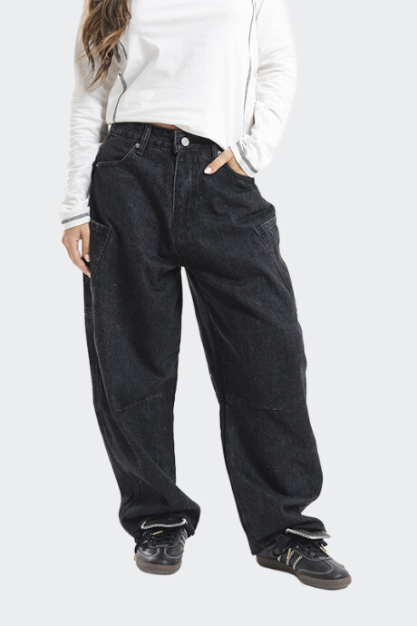 Pantalón Pulau Denim Baggy Negro