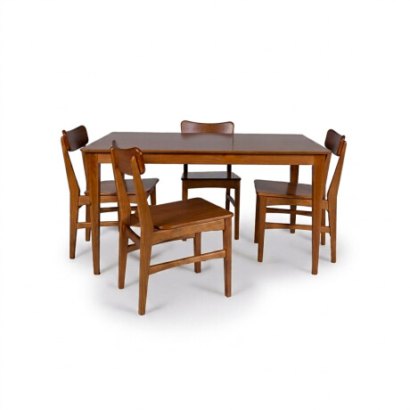 Juego de Comedor Olmo - Mesa 140 + 4 sillas Honey