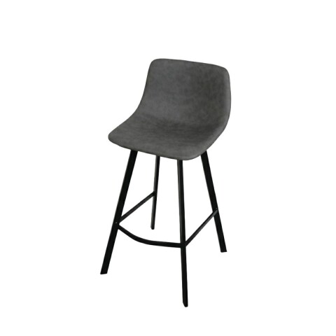 SILLA BAR CUERINA GRIS 42X45X96CM Unica