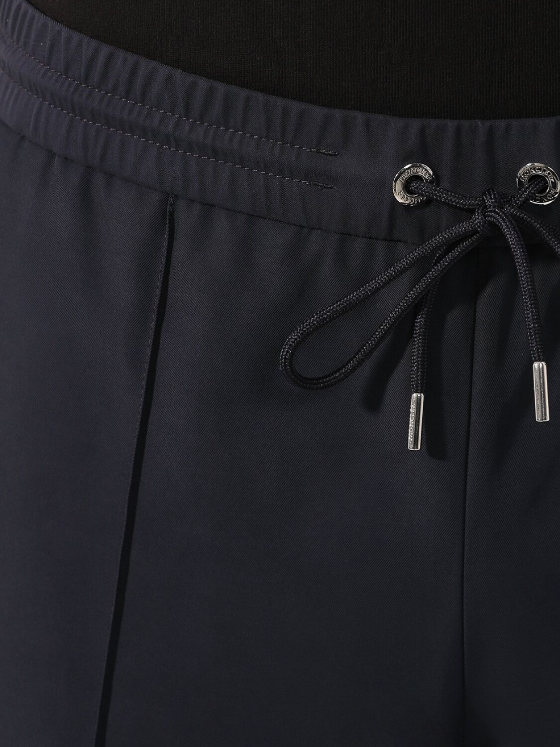 Moncler -Pantalón de nylon con puño Azul