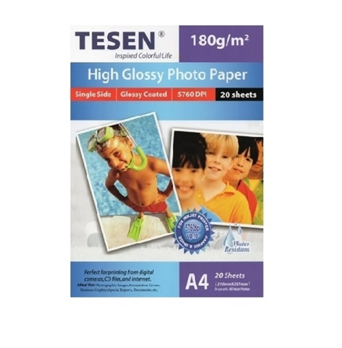 Papel Fotográfico 180Gr x20 