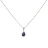 Conjunto Gota de amatista- Plata 925 - Piedra Amatista- CJ3035 Conpiedra