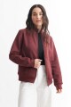 Campera liviana felpa - UNISEX BORDO