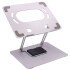Soporte Regulable Giratorio Notebook Acero 360° Base 26x21cm Color Gris