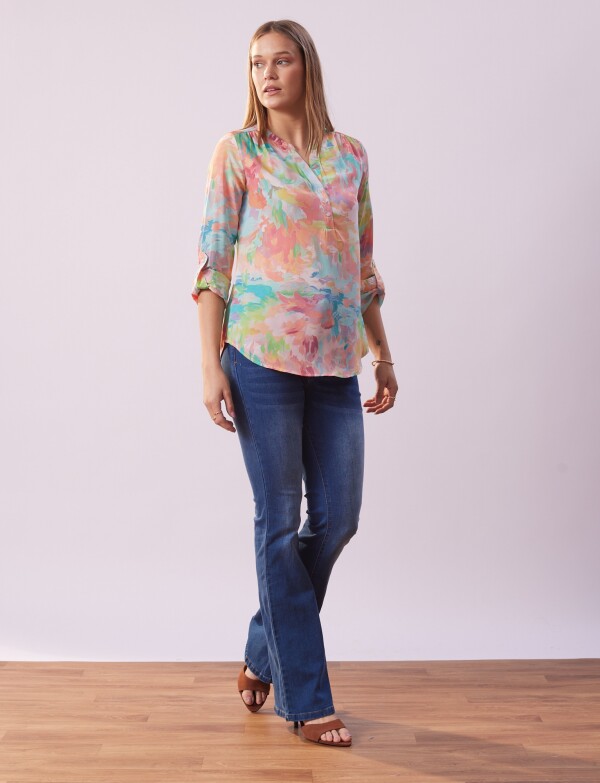 Blusa Printed MULTI/ROSA