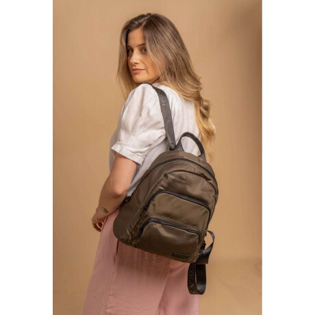 Mochila Flor De Loto Verde Militar