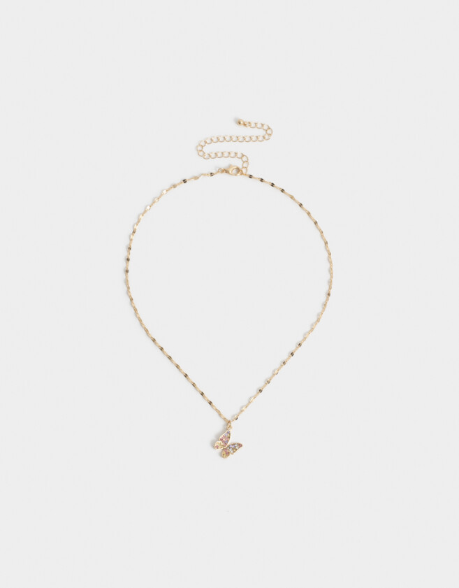 Cadena Corta con Dije Cortos - Dorado