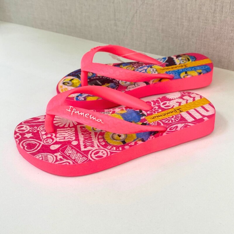 Ojota Minions Ipanema Rosa/amarillo