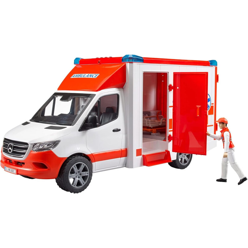 Bruder Ambulancia Mercedes Sprinter con figura Bruder Ambulancia Mercedes Sprinter con figura