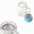 Taza de vidrio de colores c/tapa 300ml Taza De Vidrio De Colores C/tapa 300ml