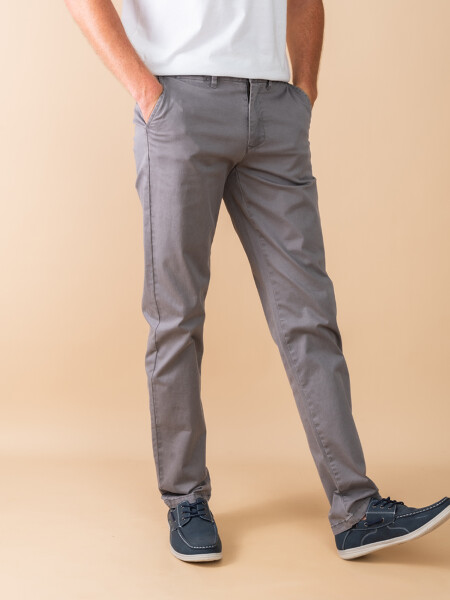 Pantalón chino Gris