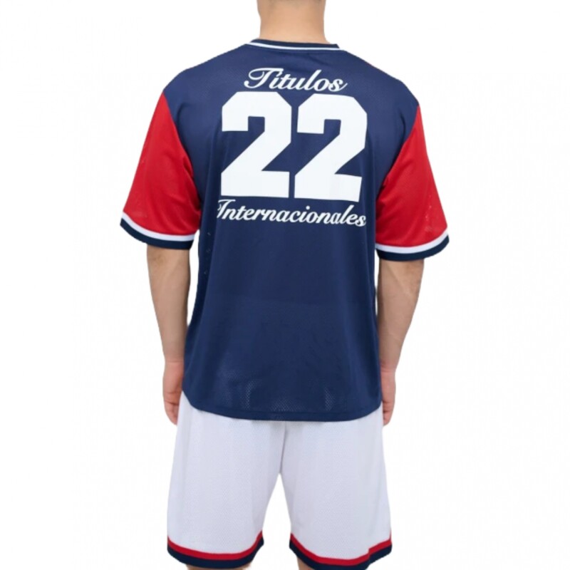 Remera Umbro Match Nacional Blue Red