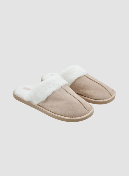 Pantufla basic fur inv26 Beige