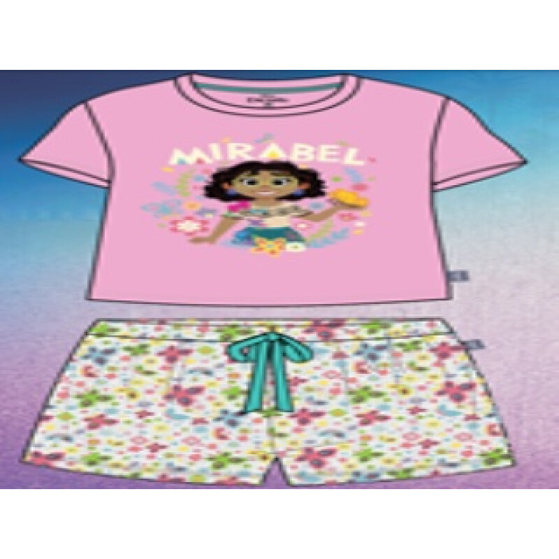 Short - Disney - Disney Encanto Pijama Corto de Niños - ENIISS23010 Rosado-verde