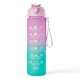 Pack De 3 Botellas De Agua Motivacional Gym Lila