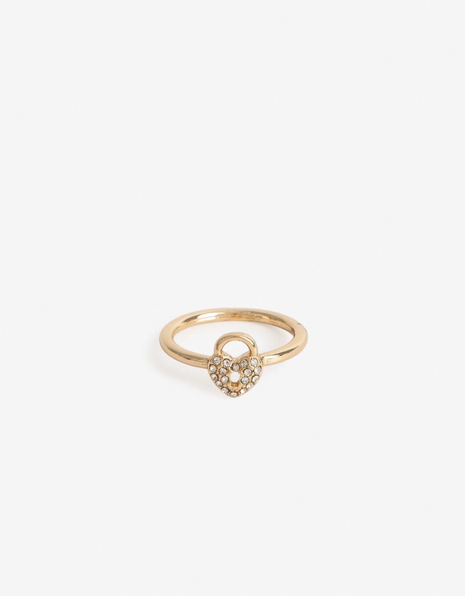Anillo Strass Corazón 