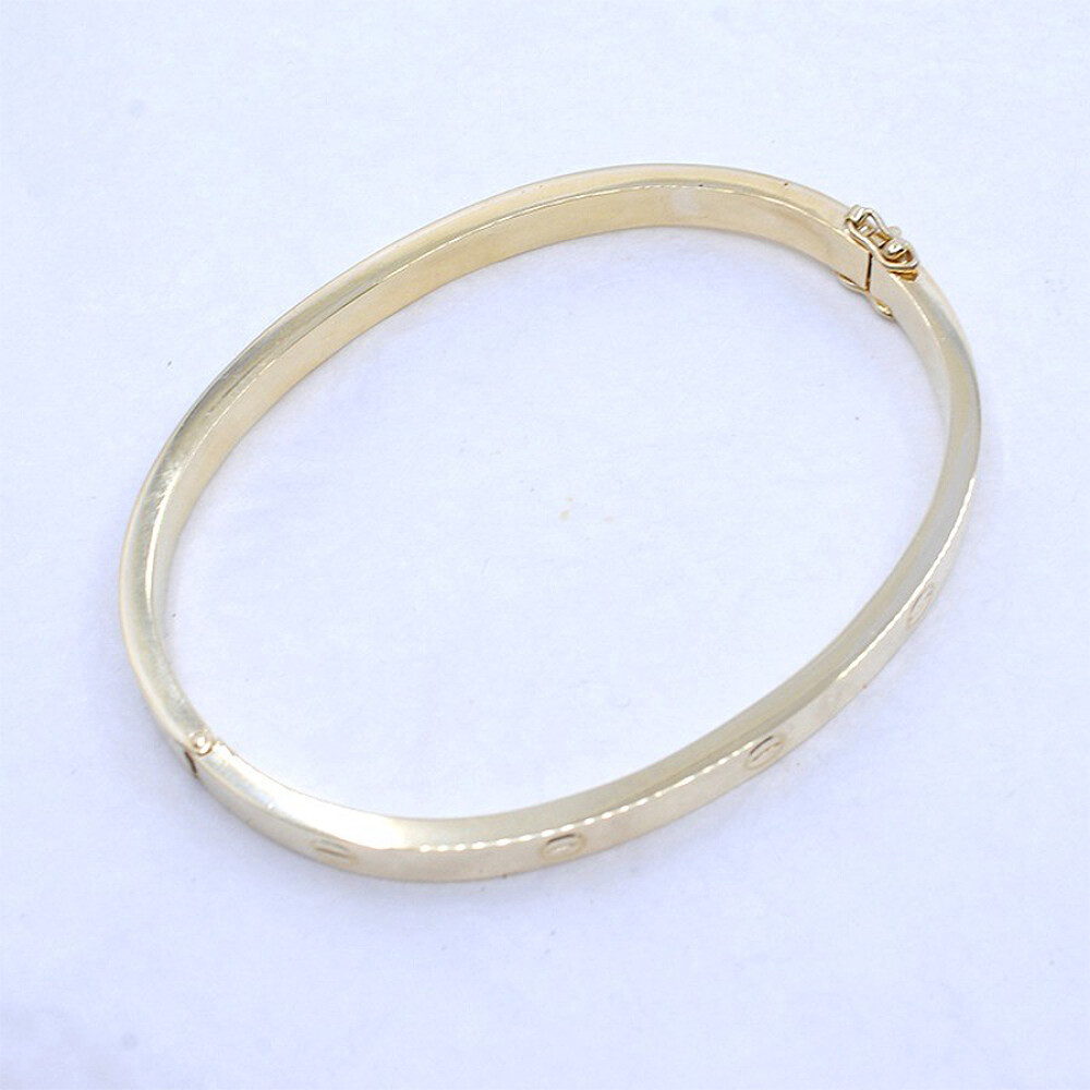 Pulsera Esclava Rigida En Oro 18K Pulsera Esclava Rigida En Oro 18K