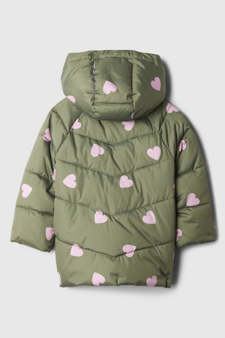 Campera Puffer Toddler Niña Hearts