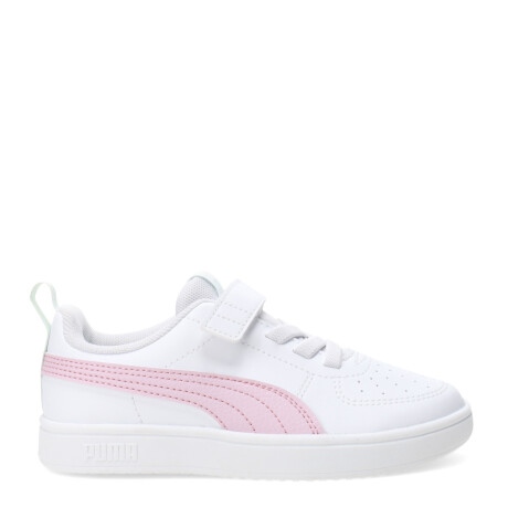 Championes Infantiles Puma Rickie AC PS Kids Blanco - Rosa - Verde Agua