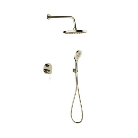 Griferia Ducha Embutir Con Transf. En Brushed Nickel - Serie Signature GRIS-BRUSHED NICKEL