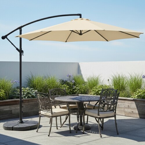 Sombrilla de Jardín 3.0m Beige