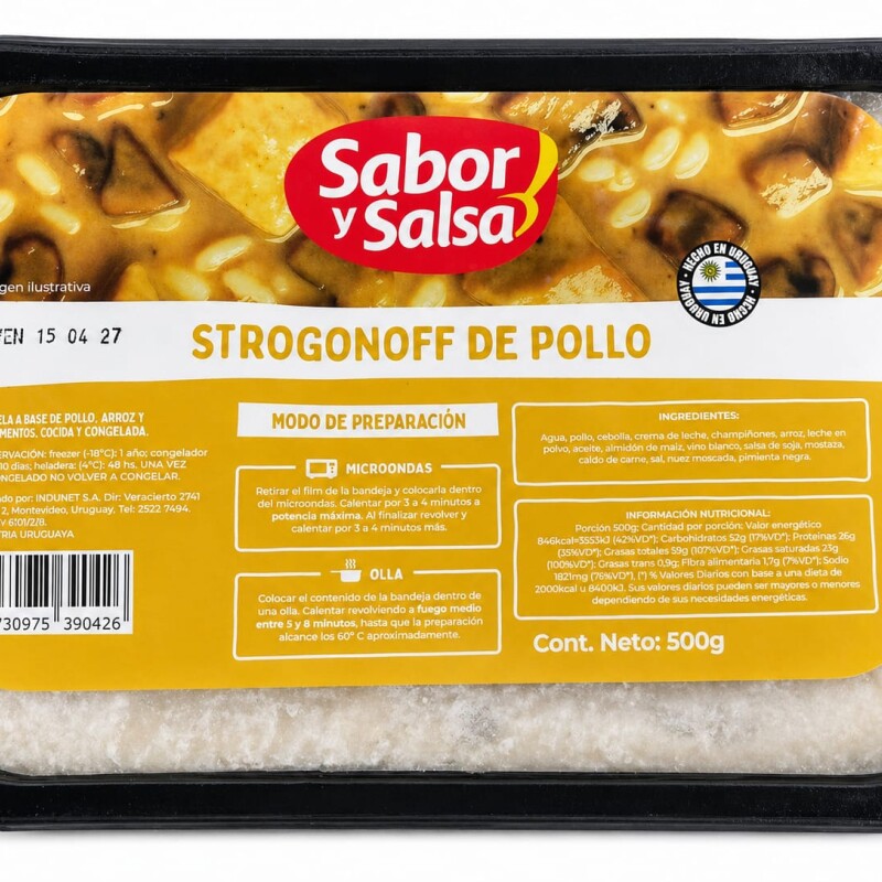 STROGONOFF DE POLLO SALSA Y SABOR STROGONOFF DE POLLO SALSA Y SABOR