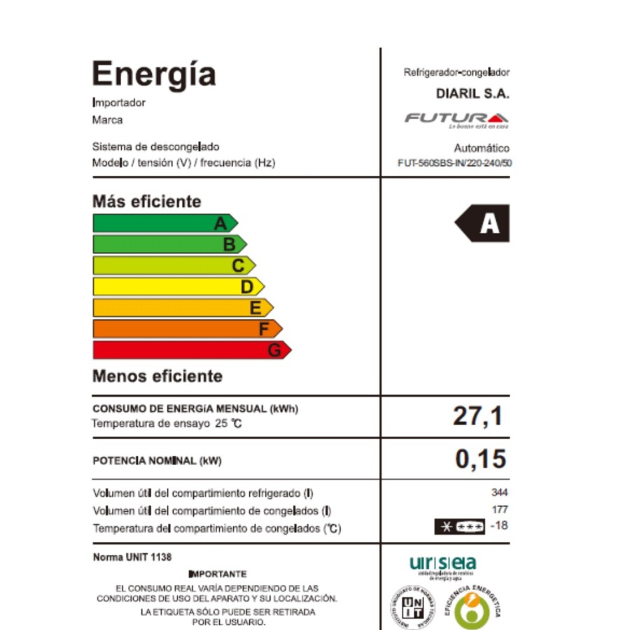 Heladera Side By Side Vidrio Negro Futura FUT-560SBS-IN Heladera Side By Side Vidrio Negro Futura FUT-560SBS-IN