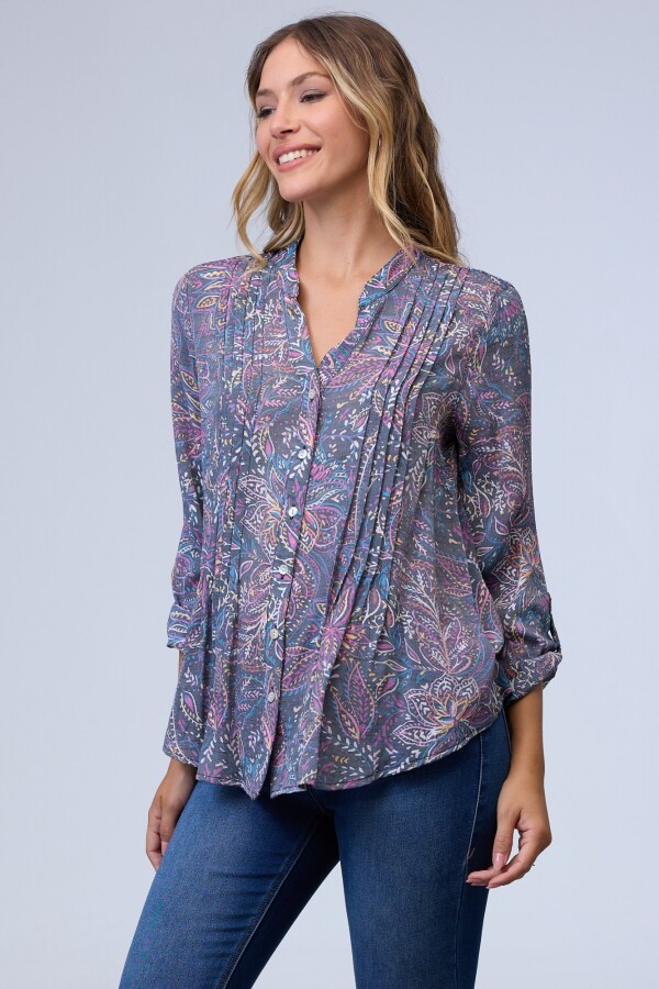 Camisa Print GRIS/MULTI
