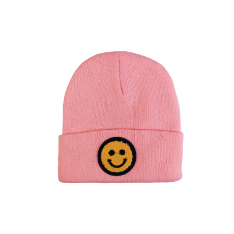 Gorro de lana smile Rosado Oscuro