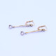 Caravanas oro 18k antiguas con brillantes y diamantes. Caravanas oro 18k antiguas con brillantes y diamantes.