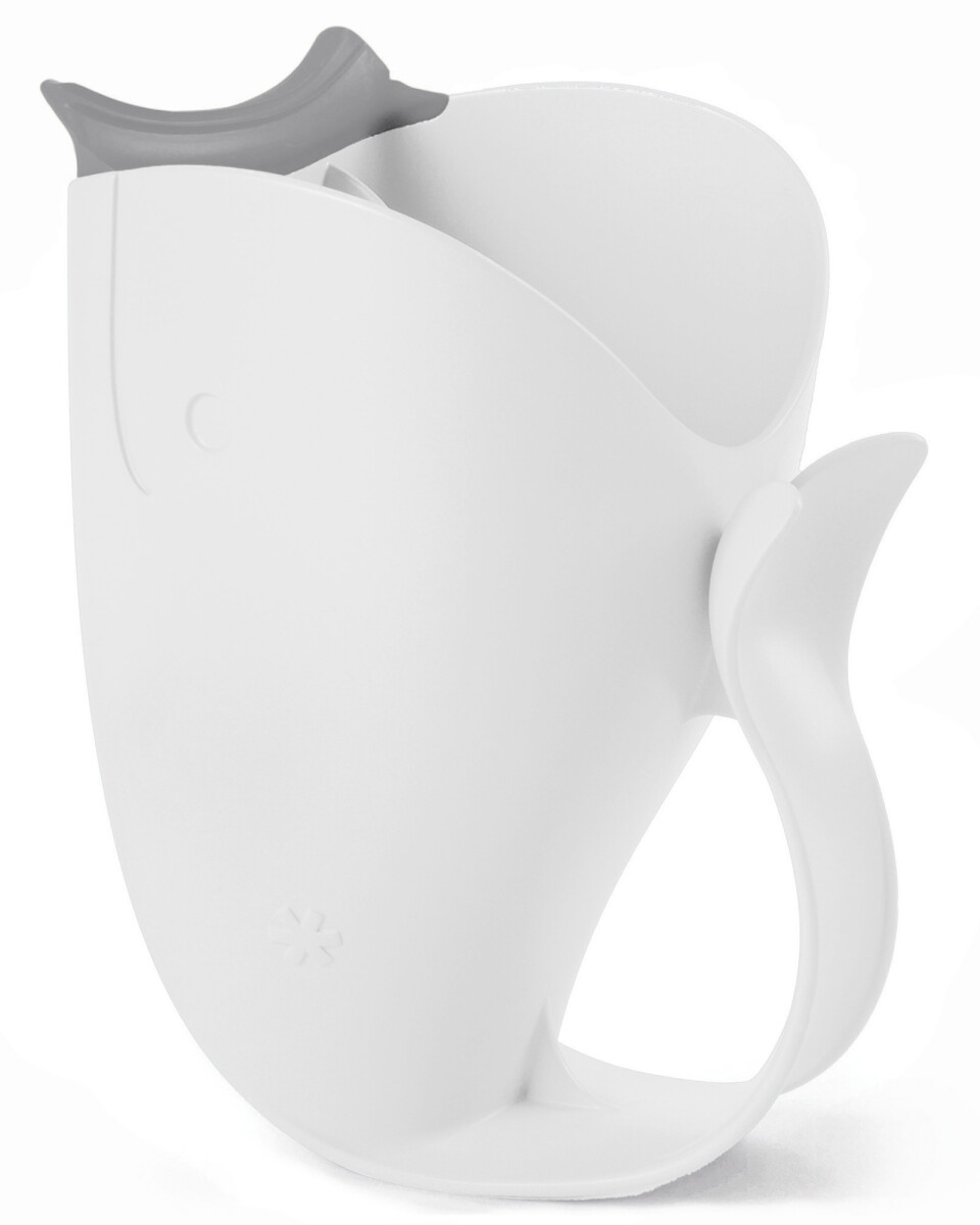 Jarra para enjuague de baño blanca 