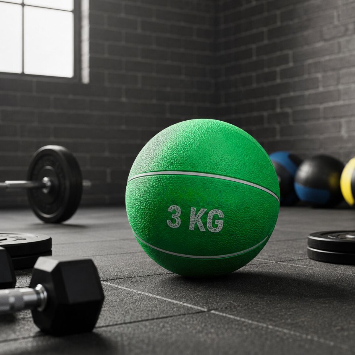 Balón de Arena para Entrenamiento sin pique 3 kg - Verde 