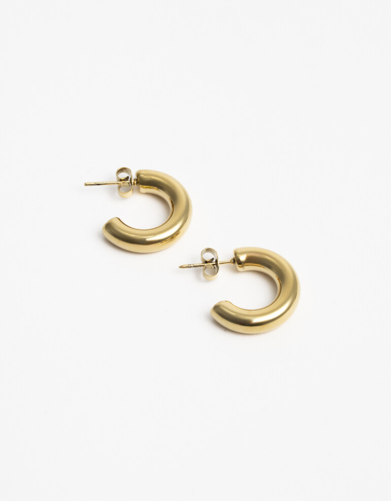 Aros Argollas Metal Argollas De Acero - Dorado