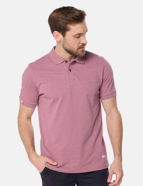REMERA POLO PIQUE LISA Rosado
