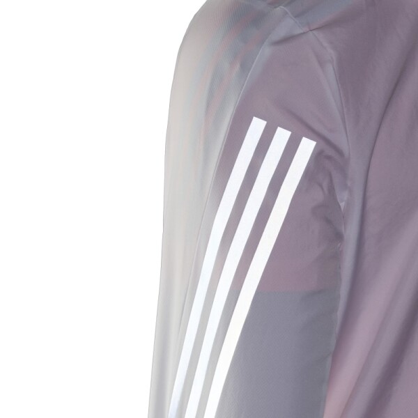 Campera Adidas Run Icons 3 Rayas Blanco