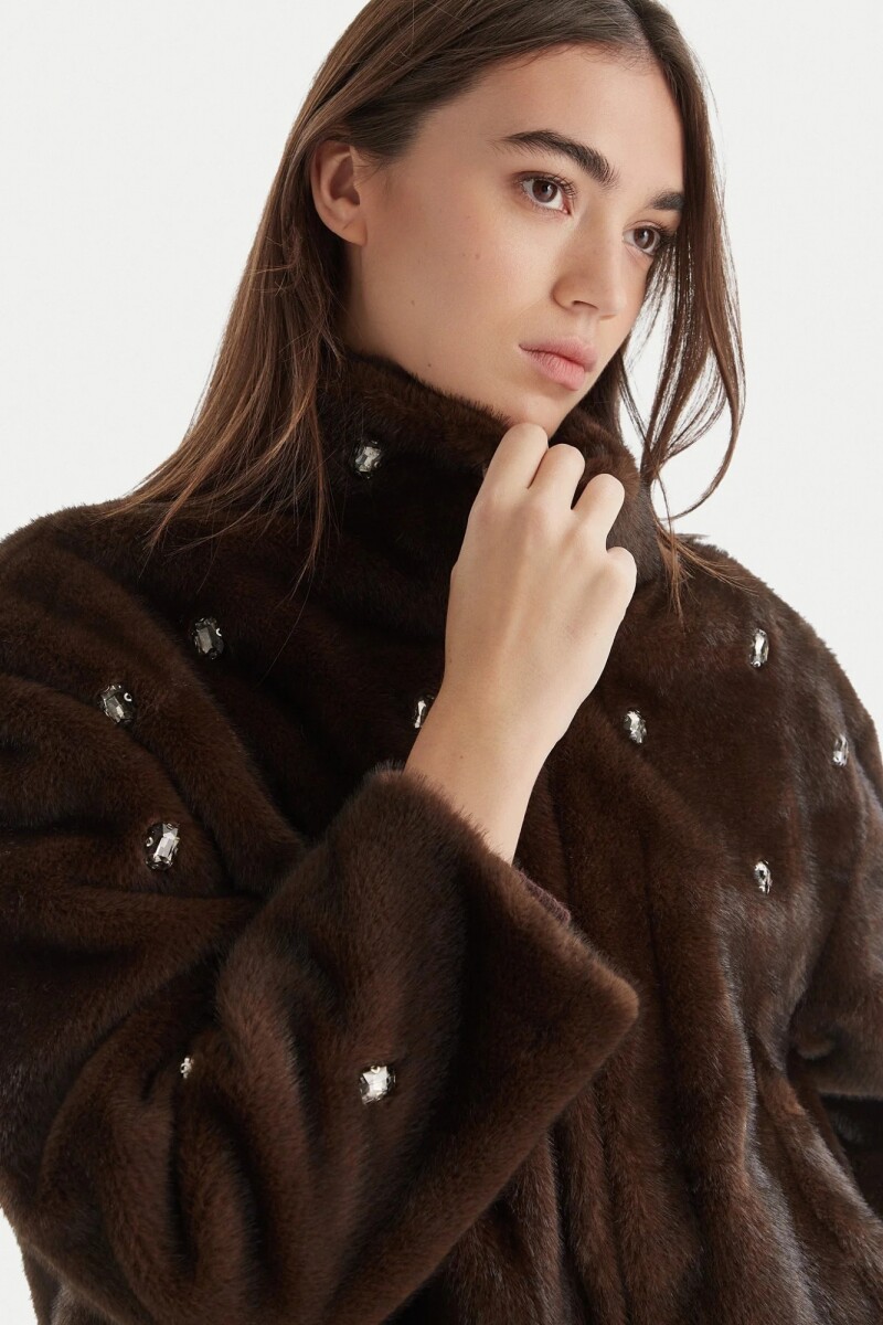 SACO PELO Marron