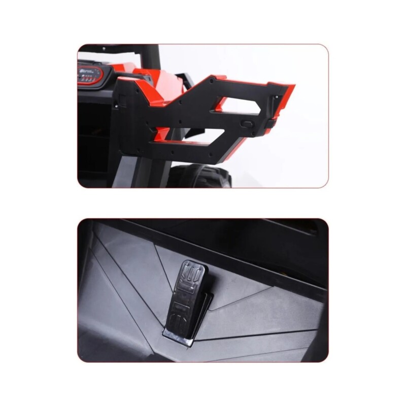 Bebesit Jeep Doble a batería 12V - Rojo Bebesit Jeep Doble a batería 12V - Rojo