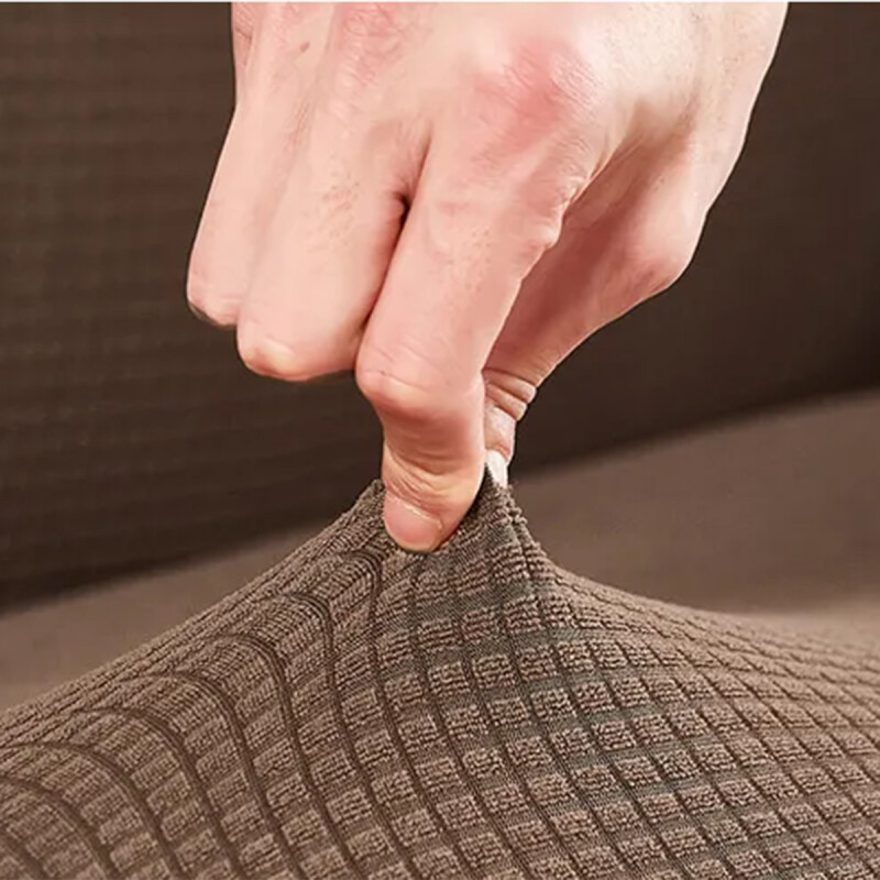 Funda cubre sofá elástica 1 cuerpo MARRON